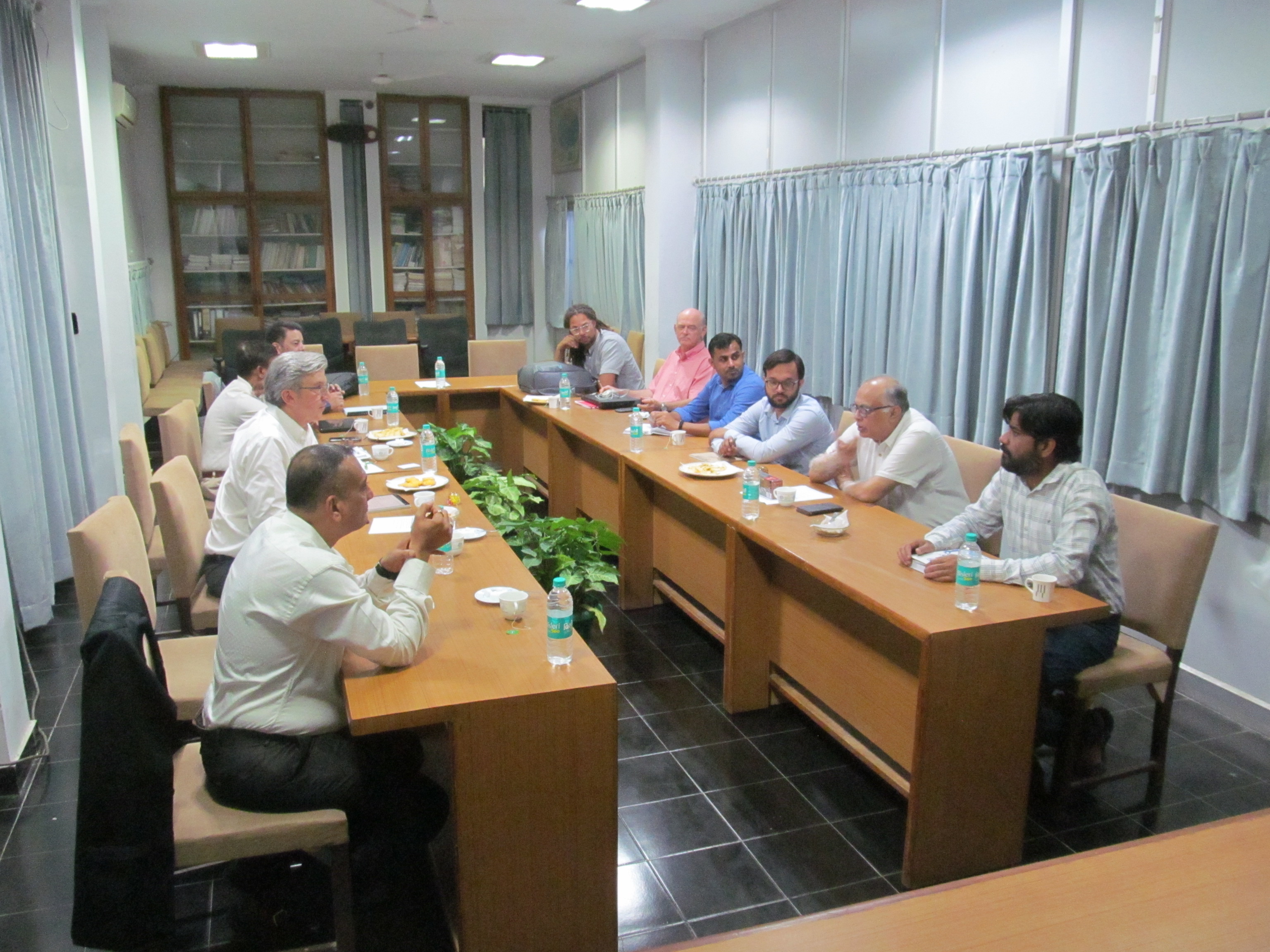 Meeting during the visit